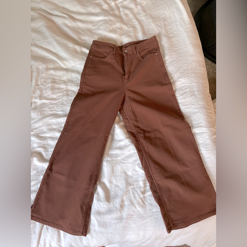 CALIA Women's High Rise Kickback Wide Leg Pant
